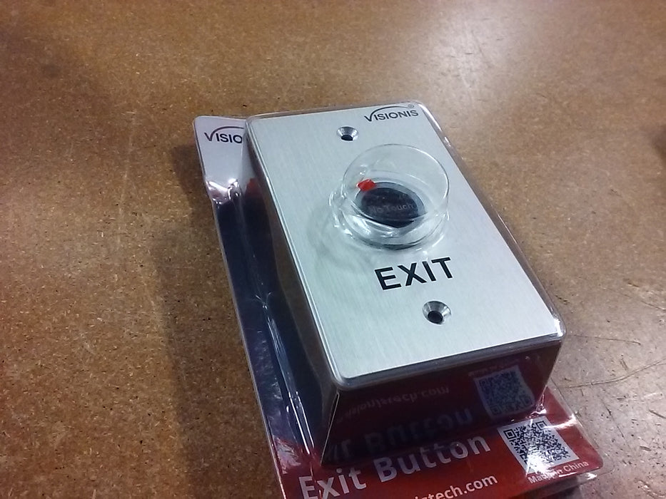 Visionis No-Touch Infrared Request to Exit Button for Access Control Systems (VIS-7013)