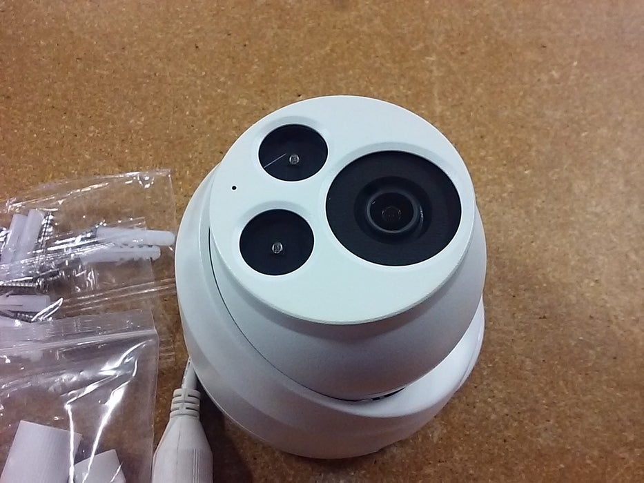 VIVOTEK IT9380-HF2 5MP NDAA and TAA Compliant Weatherproof Turret IP Security Camera with a 2.8mm Fixed Lens and a Built-In Microphone (Brandable Version)
