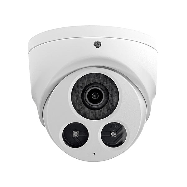 VIVOTEK IT9380-HF2 5MP NDAA and TAA Compliant Weatherproof Turret IP Security Camera with a 2.8mm Fixed Lens and a Built-In Microphone