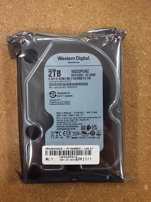 2 TB Surveillance Hard Drive for NVR or DVR