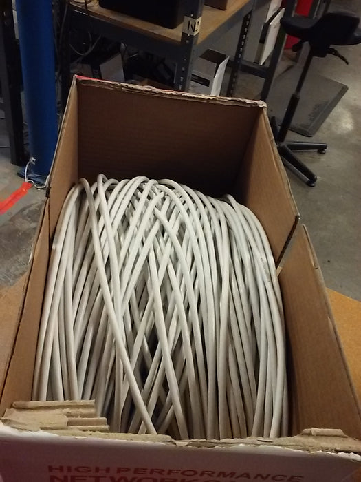 1000' Pull Box CAT6 Cable with Solid Copper Conductors ETL & UL Listed
