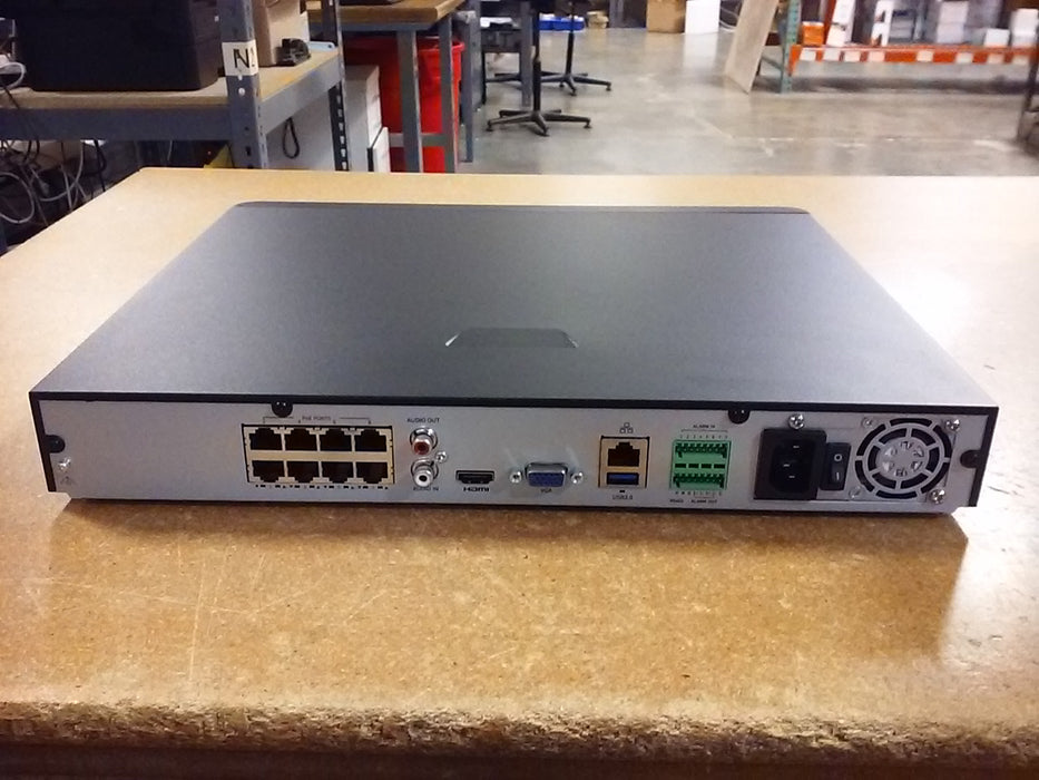 12MP NDAA Compliant 8-Channel NVR 2 SATA HDD Bays (U2NVR8P)