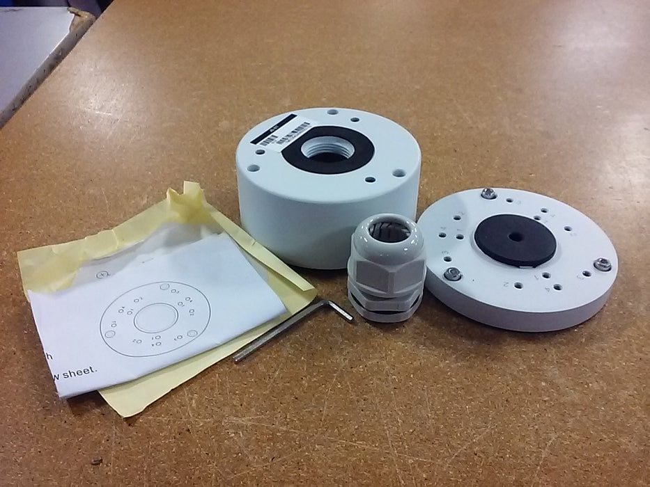 Outdoor Rated Junction Box for Bullet & Fixed Lens Turret Security Cameras (JBBT)