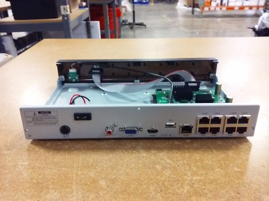 8-Channel 4K UltraHD NDAA-Compliant PoE Network Video Recorder with 8 PoE Ports and 1 HDD Slot Up to 8TB