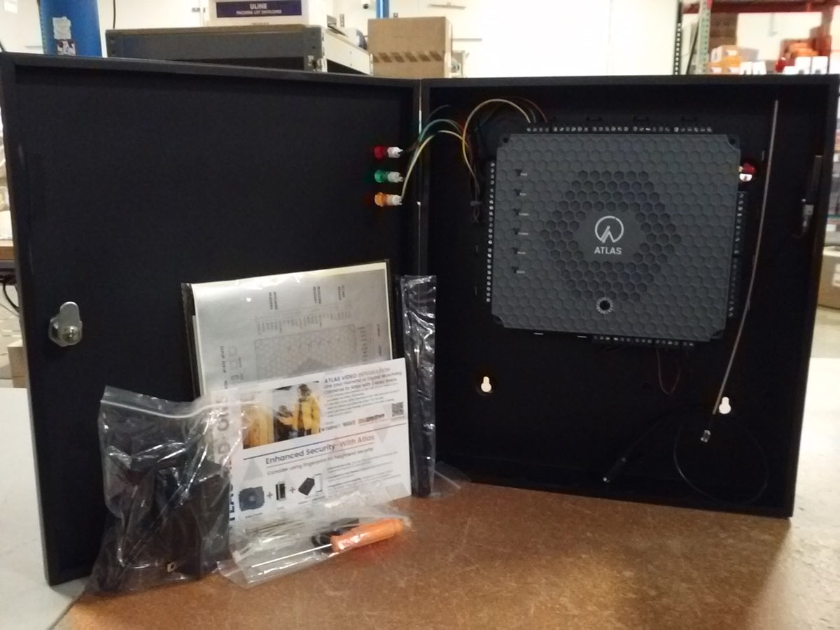 ZKTeco USA Atlas Bio 460 Bundle - 4 Door Access Control Panel with Bui ...