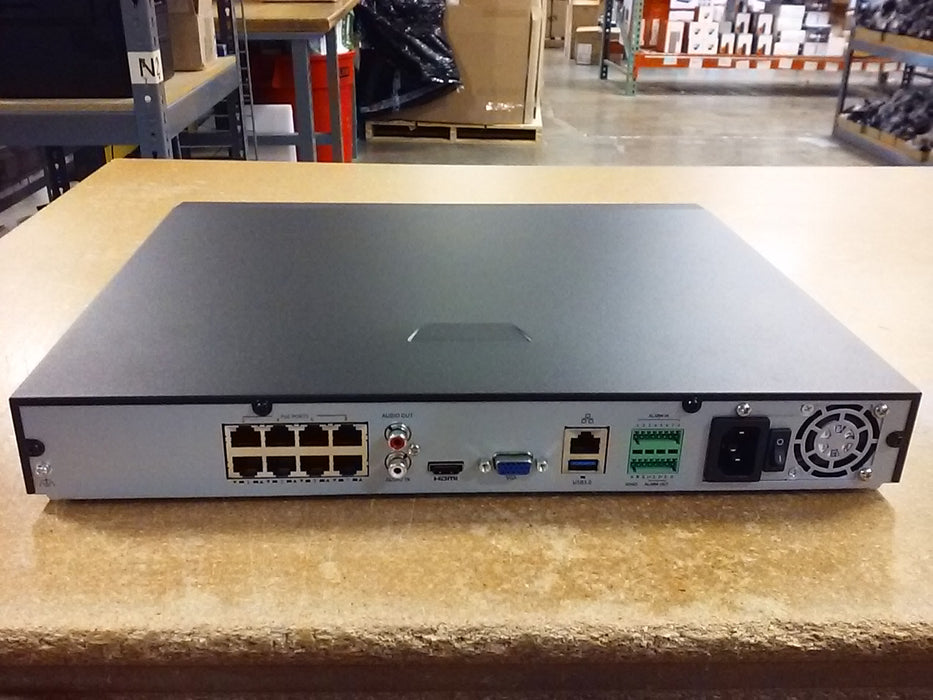 16MP UltraHD 8-Channel Network Video Recorder with 2 Hard Drive Bays and Intelligent Video Analytics (NVR50208BP8IQ)