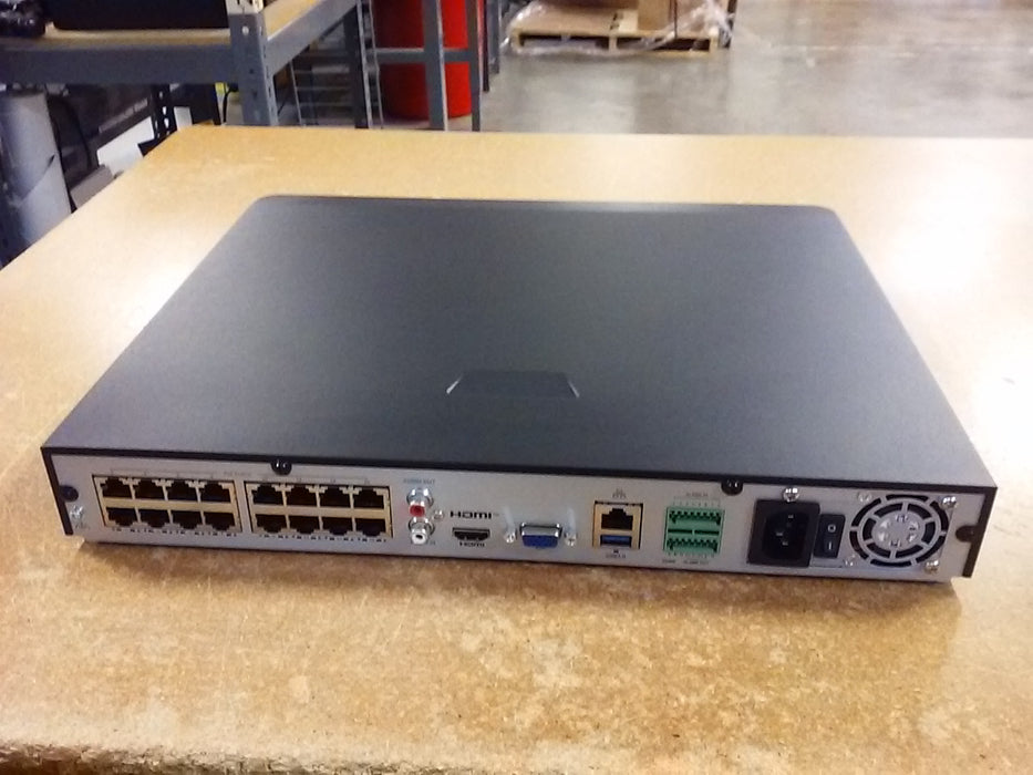16-Channel 12MP NDAA Compliant PoE NVR with 2 SATA HDD Bays (U2NVR30216IQ)