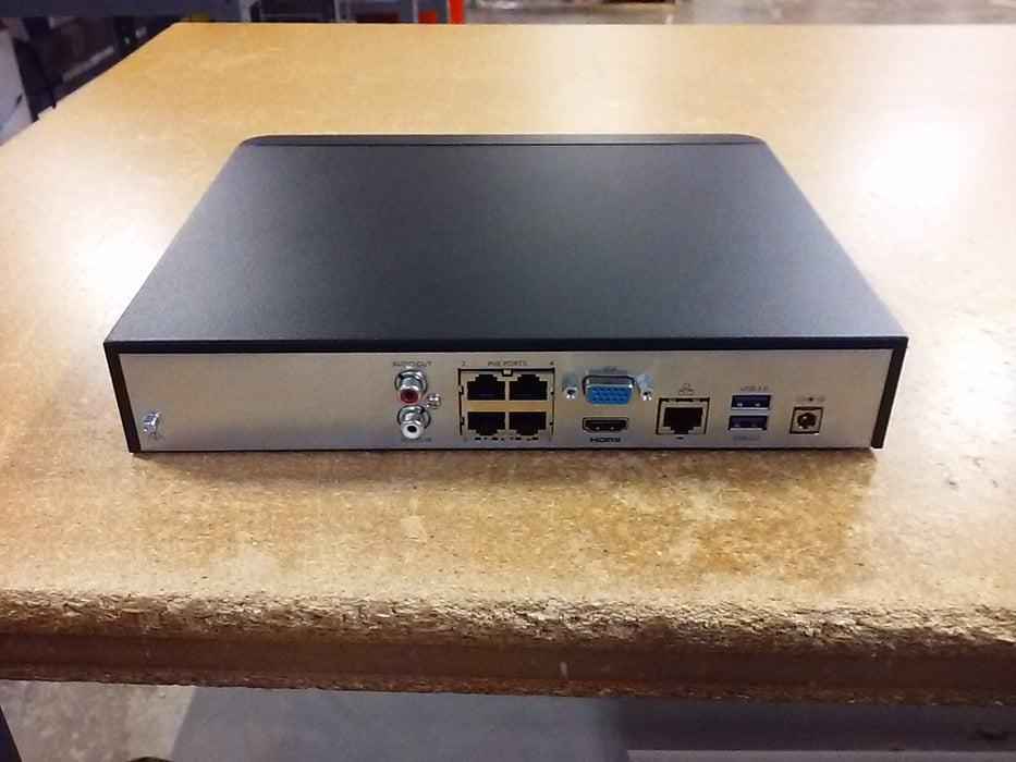 4K Ultra HD PoE 4-Channel NVR with 1 SATA HDD Bay, NDAA Compliant IP Network Video Recorder (NVR50104BP4)