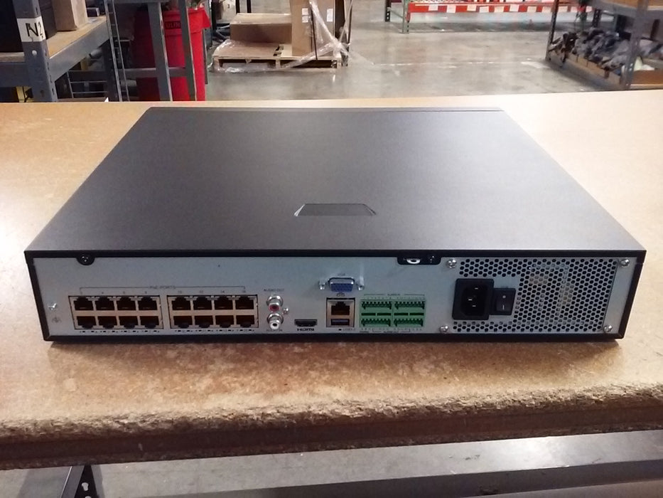16MP UltraHD 32-Channel Network Video Recorder with 4 Hard Drive Bays, 16 PoE Ports, and Intelligent Video Analytics (NVR50432BP16IQ)