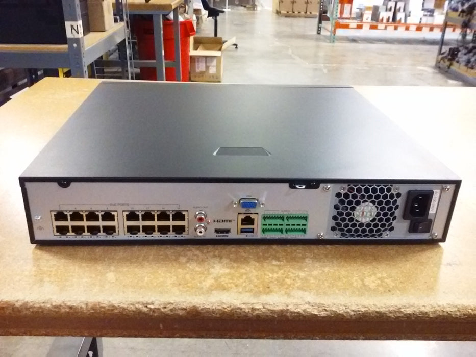 32-Channel 16MP UltraHD NDAA Compliant PoE NVR with 16 PoE Ports and 4 SATA HDD Bays (NVR50432BP16)