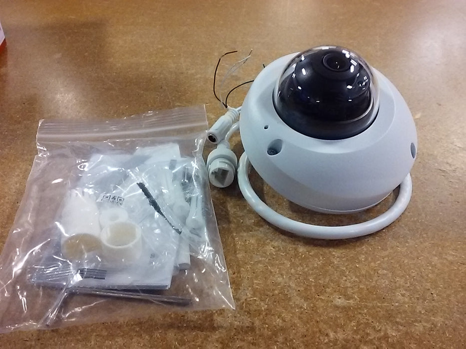 4MP LightHunter NDAA-Compliant Weatherproof Mini Dome IP Security Camera with a 2.8mm Fixed Lens and a Built-in Microphone (IPC314SBADF28KI0)