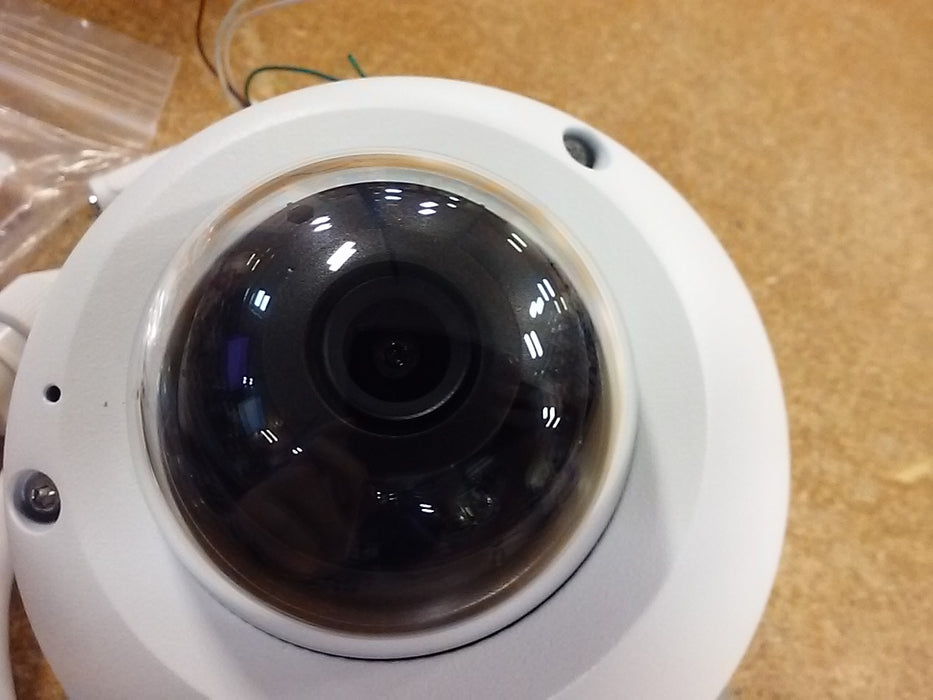 4MP LightHunter NDAA-Compliant Weatherproof Mini Dome IP Security Camera with a 2.8mm Fixed Lens and a Built-in Microphone (IPC314SBADF28KI0)