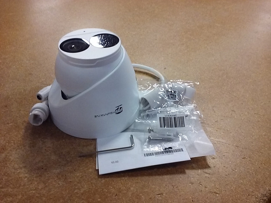 4MP IP Weatherproof IR Turret Camera with Built-in Mic and 2.8mm Fixed Lens (U14MPT1G)