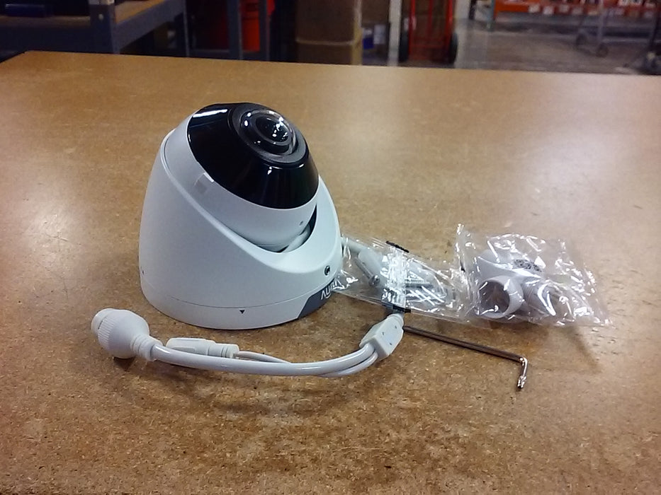 5MP HD Wide Angle 180° Field of View NDAA Compliant Weatherproof IR Fixed Turret IP Security Camera with Deep Learning AI (IPC3605SBADF16KMI0)