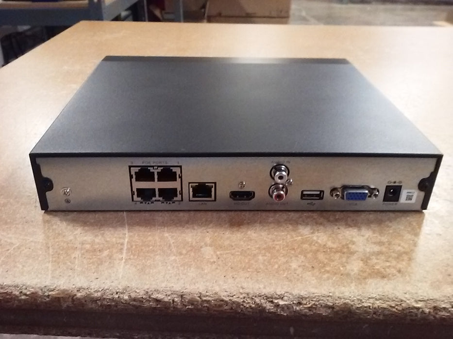 L-Series 4K Ultra HD 4-Channel NDAA-Compliant IP Network Video Recorder with 1 SATA Hard Drive Bay (NVR-1B4L)