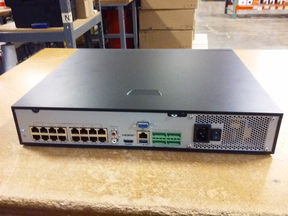 32-Channel 16MP UltraHD NDAA Compliant PoE NVR with 16 PoE Ports and 4 SATA HDD Bays (U2NVRB32)