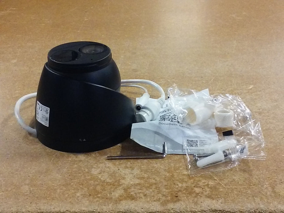 4MP Dark Grey IP Weatherproof IR Turret Camera with Built-in Mic and 2.8mm Fixed Lens (IPC3614SRADF28KMHBK)