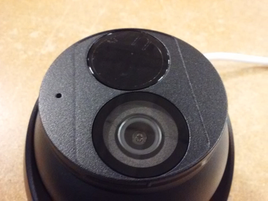 4MP Dark Grey IP Weatherproof IR Turret Camera with Built-in Mic and 2.8mm Fixed Lens (IPC3614SRADF28KMHBK)