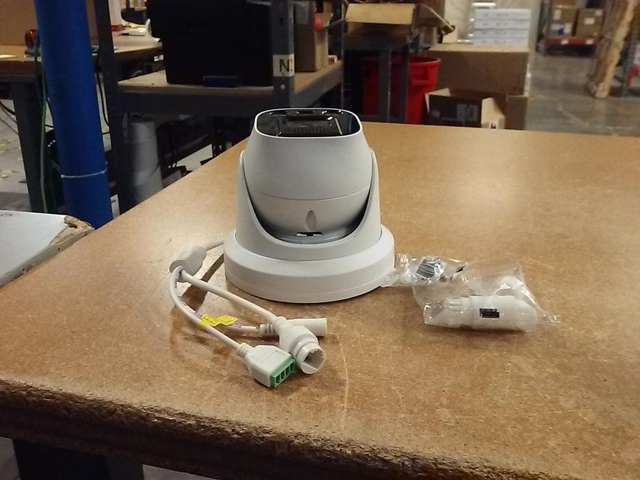 L-Series 4K Ultra HD Weatherproof Active Deterrence 24/7 Color Turret IP Security Camera with a 2.8mm Fixed Lens and Built-in Mic and Speaker (L8T-DT)