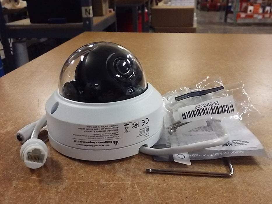 4MP NDAA-Compliant Weatherproof Dome IP Security Camera 2.8mm Fixed Lens (U14MPRD)