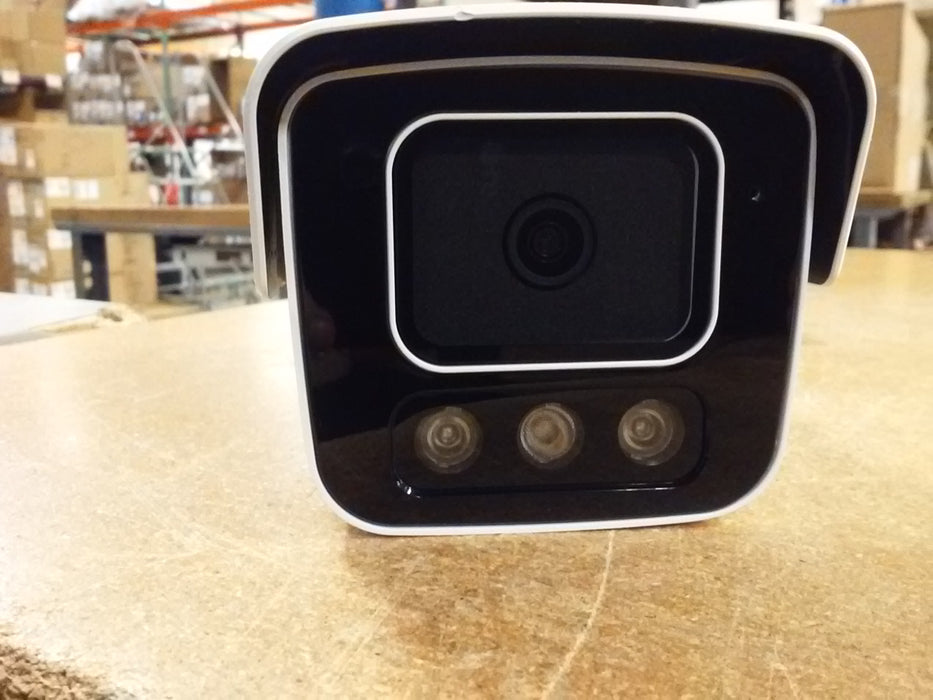 Tri-Guard 2.0 5MP Red/Blue Active Deterrence Lights, White Light, and IR LED Bullet IP Security Camera with a 2.8mm Lens and Two-Way Audio (IPC2B15SSADF28KMCI1)