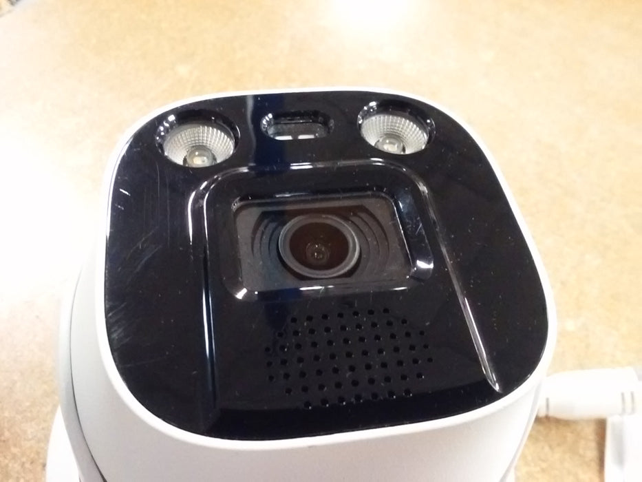 L-Series 4K Ultra HD Weatherproof Active Deterrence 24/7 Color Turret IP Security Camera with a 2.8mm Fixed Lens and Built-in Mic and Speaker (L8T-DT)