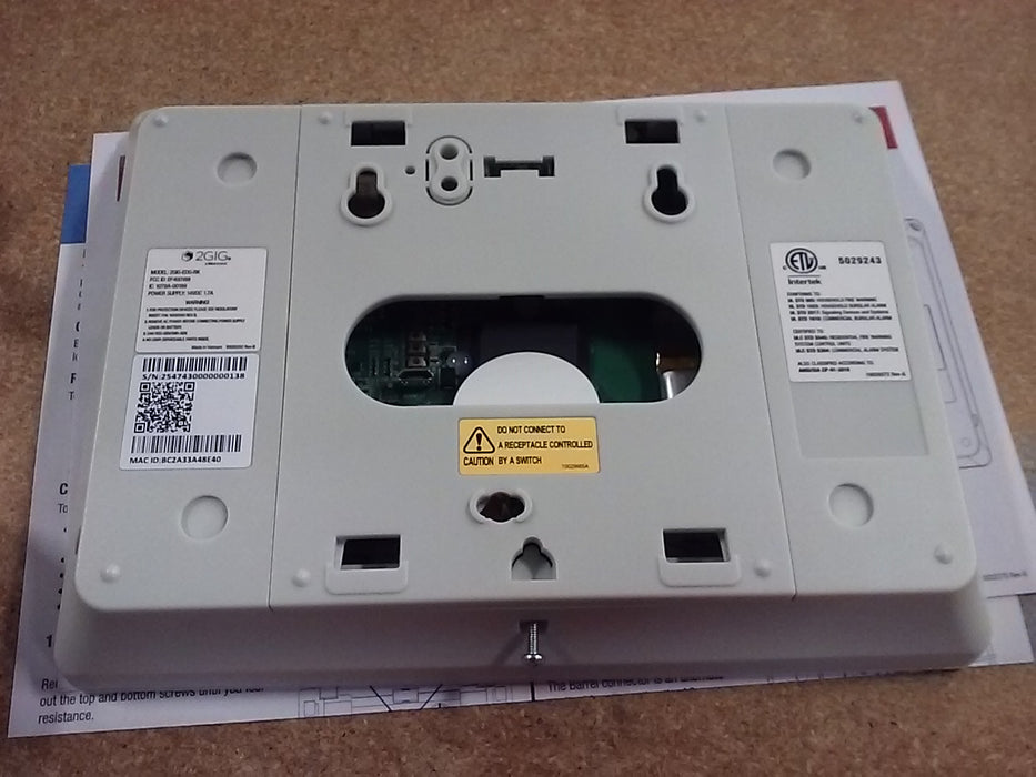 2GIG Edge Remote Keypad with a 7" LCD Touch Screen and Built-in Camera (2GIG-EDG-RK)