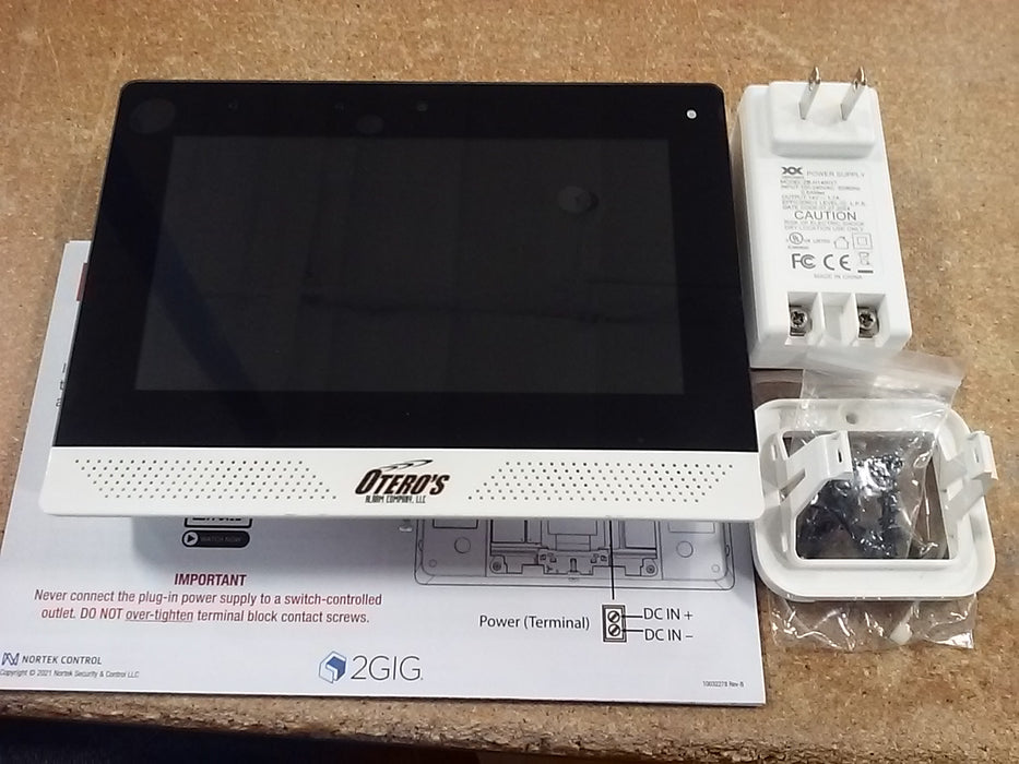 2GIG Edge Remote Keypad with a 7" LCD Touch Screen and Built-in Camera (2GIG-EDG-RK)