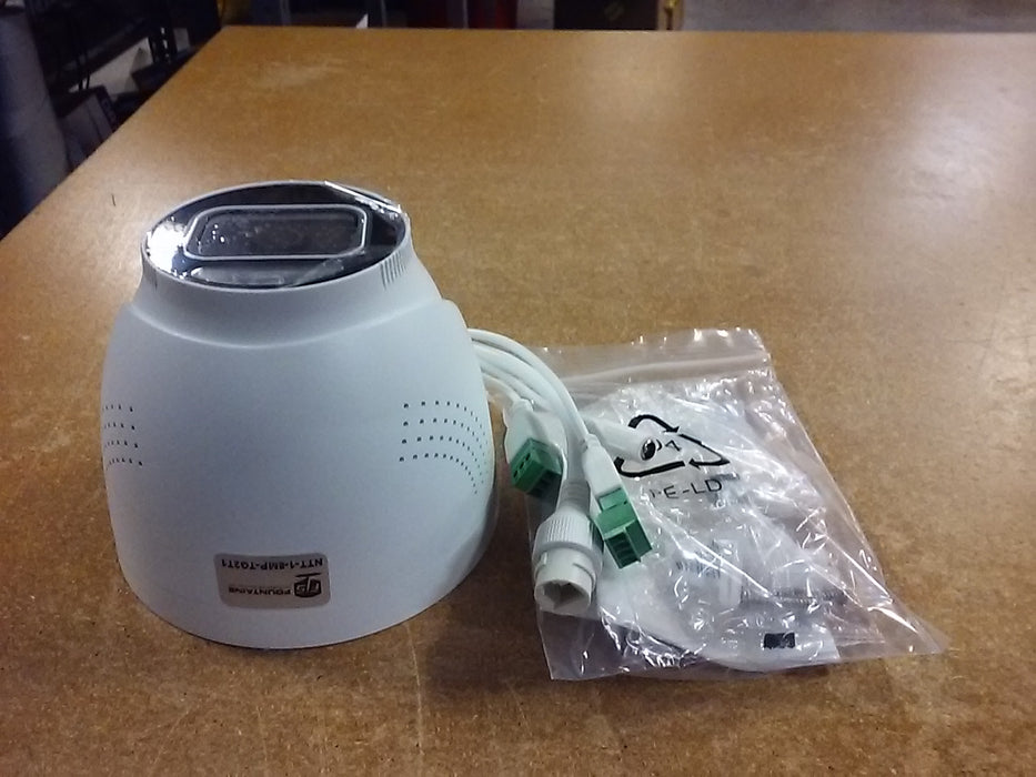 Tri-Guard 2.0 8MP 4K UltraHD Red/Blue Active Deterrence Lights, White Light, and IR LED Turret IP Security Camera with a 2.8mm Lens and Two-Way Audio (U18MPTG2T1)