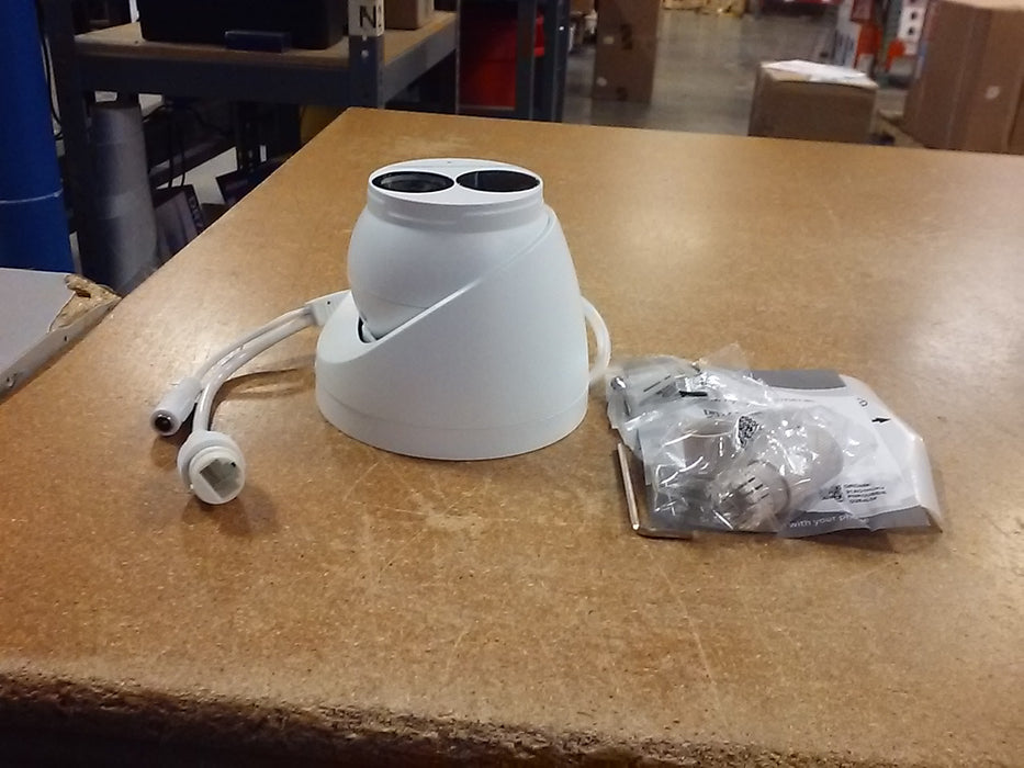 4K UltraHD Prime I NDAA-Compliant Weatherproof Turret IP Security Camera with a 2.8mm Fixed Lens and Deep Learning Artificial Intelligence (U18MPT2)