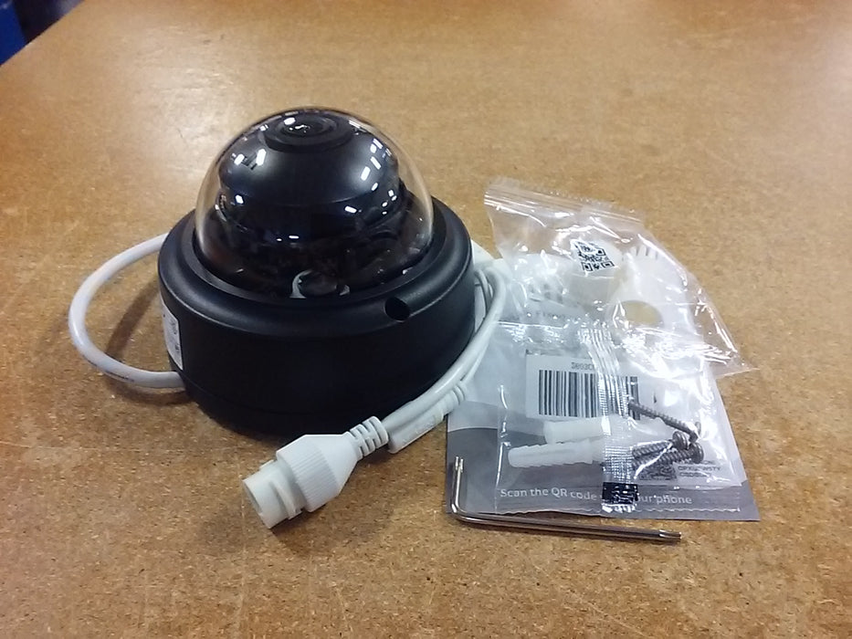 4MP Easystar NDAA-Compliant Weatherproof Vandal-Resistant Dome IP Security Camera with a 2.8mm Fixed Lens (IPC324SRADF28KMHBK)