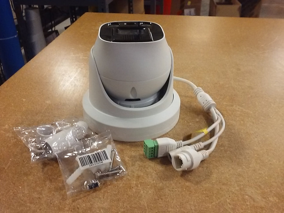 L-Series 4K Ultra HD Weatherproof Active Deterrence 24/7 Color Turret IP Security Camera with a 2.8mm Fixed Lens and Built-in Mic and Speaker (L8T-DT)