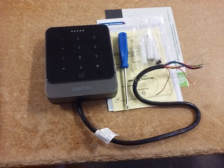 ZKTeco USA Armatura Explorer Series Outdoor Multi-Tech Smart Reader with RFID, Keypad, and QR Code Capabilities (AMT-EP20CKQ-M)