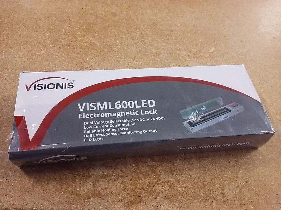 Visionis 600lb Indoor Magnetic Lock with LED Sensor for Door Access Control (VIS-ML600LED)