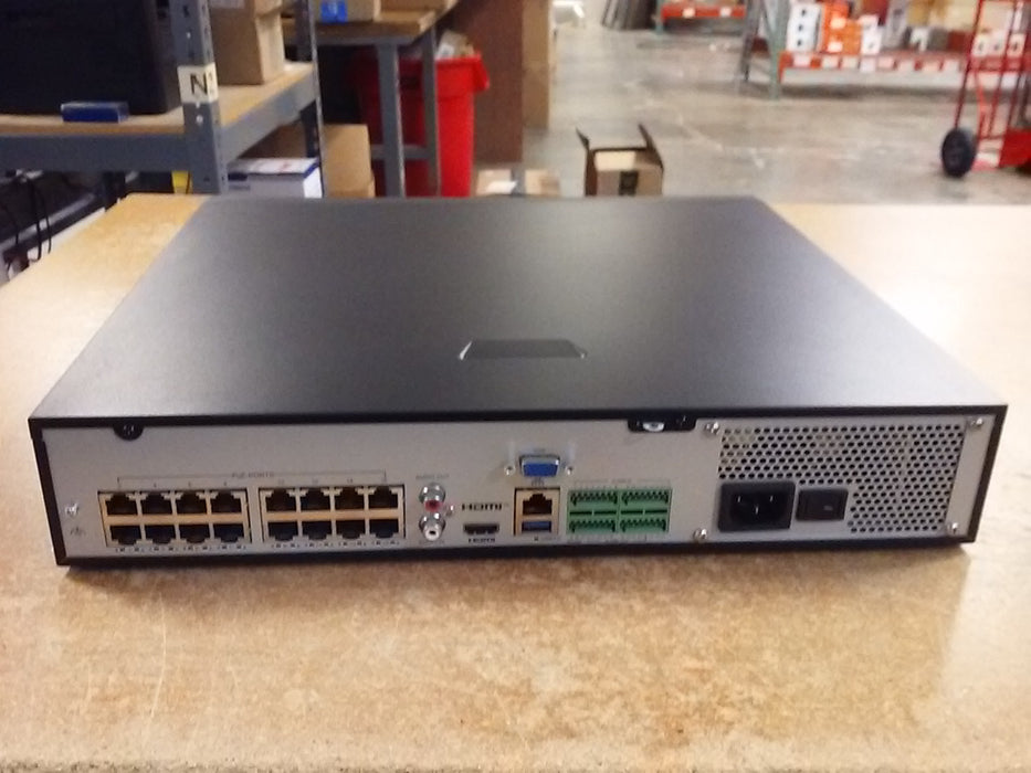 16MP UltraHD 32-Channel Network Video Recorder with 4 Hard Drive Bays, 16 PoE Ports, and Intelligent Video Analytics (NVR50432BP16IQ)