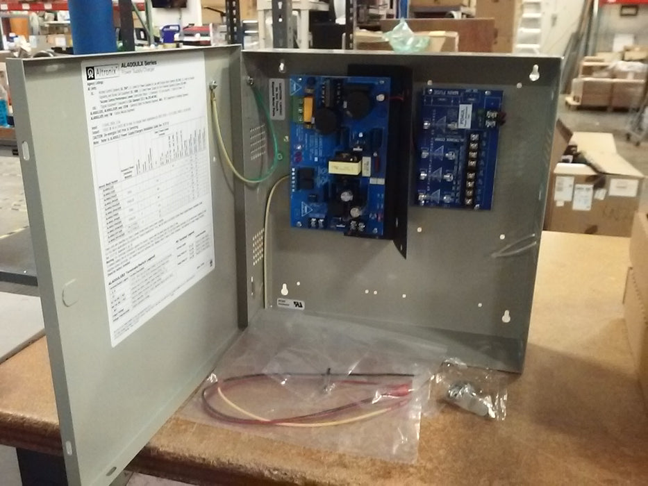 Altronix Power Supply Charger with Four Class 2 Rated 12VDC or 24VDC Power Limited Outputs (AL400ULPD4)