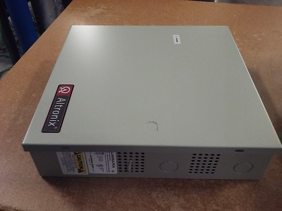 Altronix Power Supply Charger with Four Class 2 Rated 12VDC or 24VDC Power Limited Outputs (AL400ULPD4)