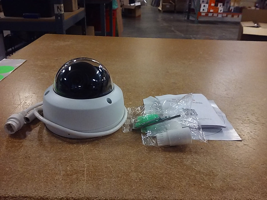 L-Series 5MP Weatherproof IR Vandal Dome IP Security Camera with a 2.8mm Fixed Lens and Built-in Mic (L5D)