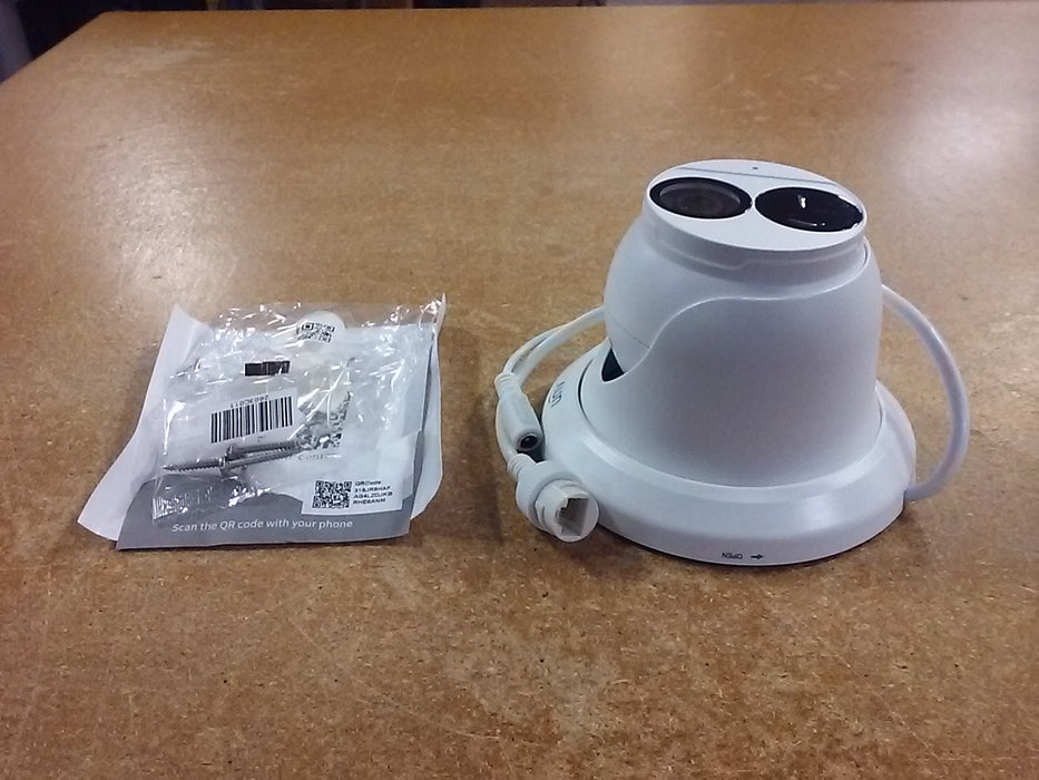 4MP NDAA Compliant Weatherproof IR Turret Security Camera with 2.8mm Fixed Lens and Built-In Mic (ECT4F28MV3)