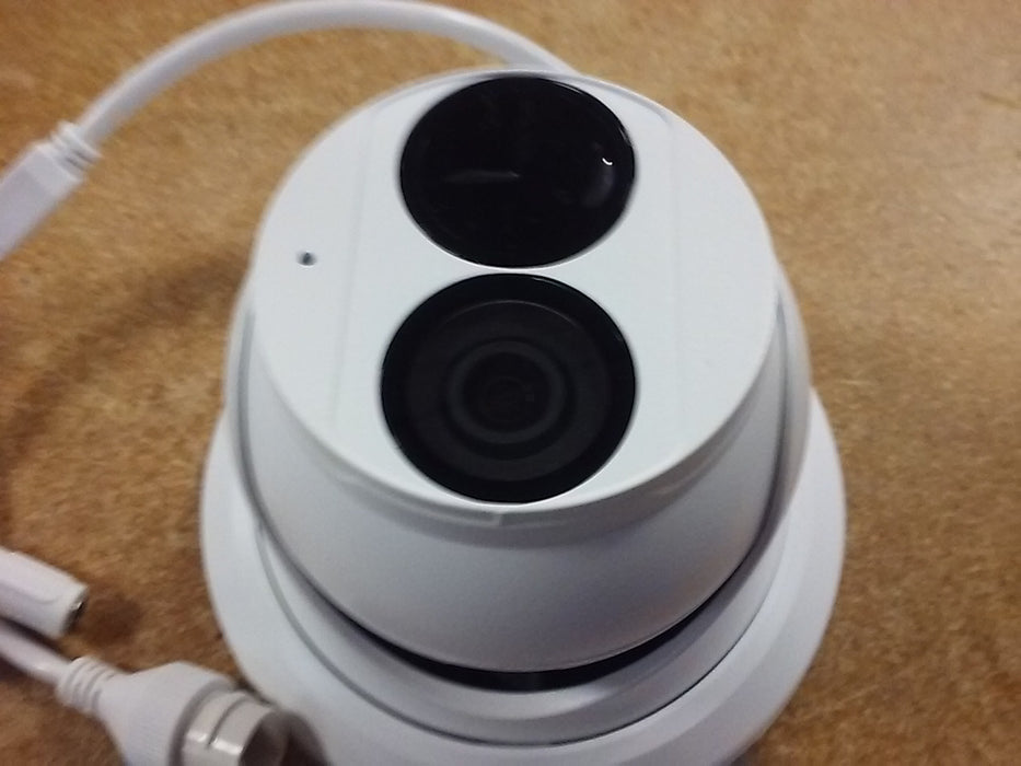 4MP NDAA Compliant Weatherproof IR Turret Security Camera with 2.8mm Fixed Lens and Built-In Mic (ECT4F28MV3)