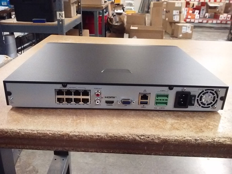8-Channel 12MP NDAA Compliant PoE NVR with 2 SATA HDD Bays (NVR30208BP8IQ)