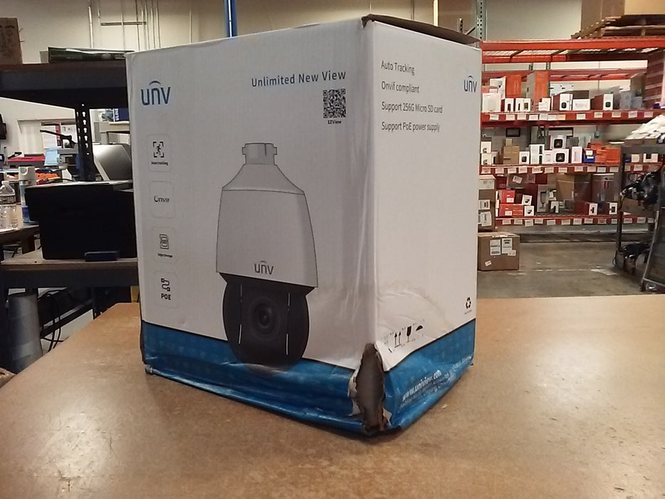 4MP Deep Learning IP67 Weatherproof PTZ IP Security Camera with a 25x Motorized Zoom Lens, AI Autotracking, and LightHunter Illumination Technology, and Included Wall Mount (IPC6424SRX25VFB)