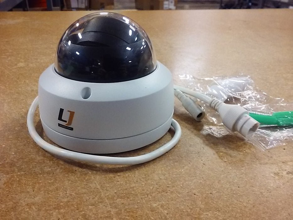 L-Series 5MP Weatherproof IR Vandal Dome IP Security Camera with a 2.8mm Fixed Lens and Built-in Mic (L5D)