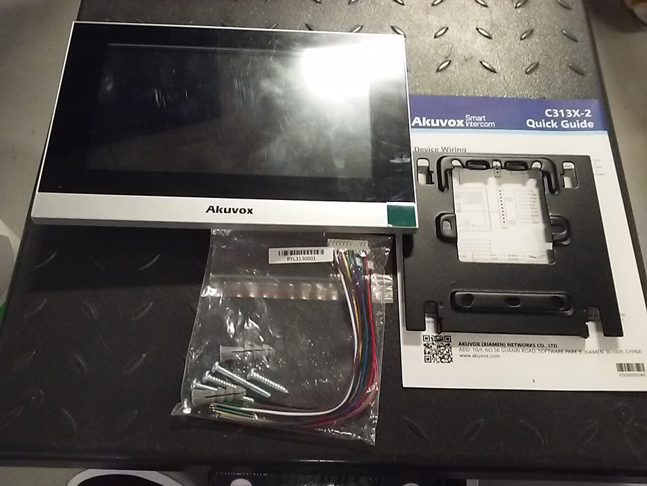 Akuvox Premium Indoor 7-inch Touch Screen Monitor -Silver (C313W-2)