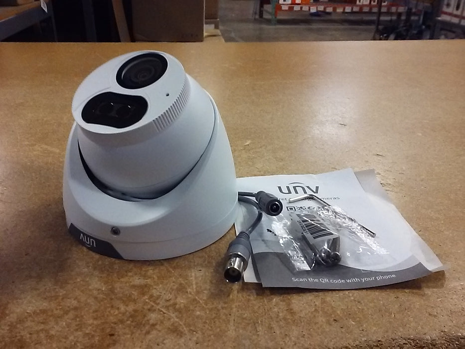 5MP LightHunter Weatherproof HD Turret TVI/AHD/CVI/CVBS Analog Security Camera with a 2.8mm Fixed Lens (UACT125AF28M)