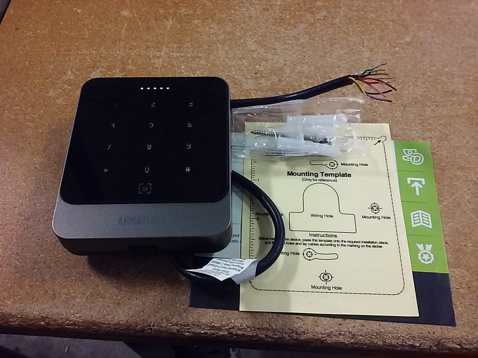 ZKTeco USA Armatura Explorer Series Outdoor Multi-Tech Smart Reader with RFID, Keypad, and QR Code Capabilities (AMT-EP20CKQ-M)