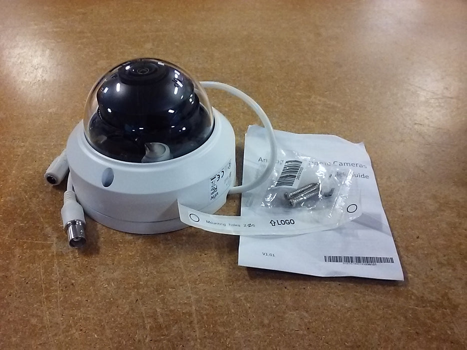 5MP LightHunter Weatherproof Vandal Dome TVI/AHD/CVI/CVBS Analog Security Camera with a 2.8mm Fixed Lens (UACD125AF28M)