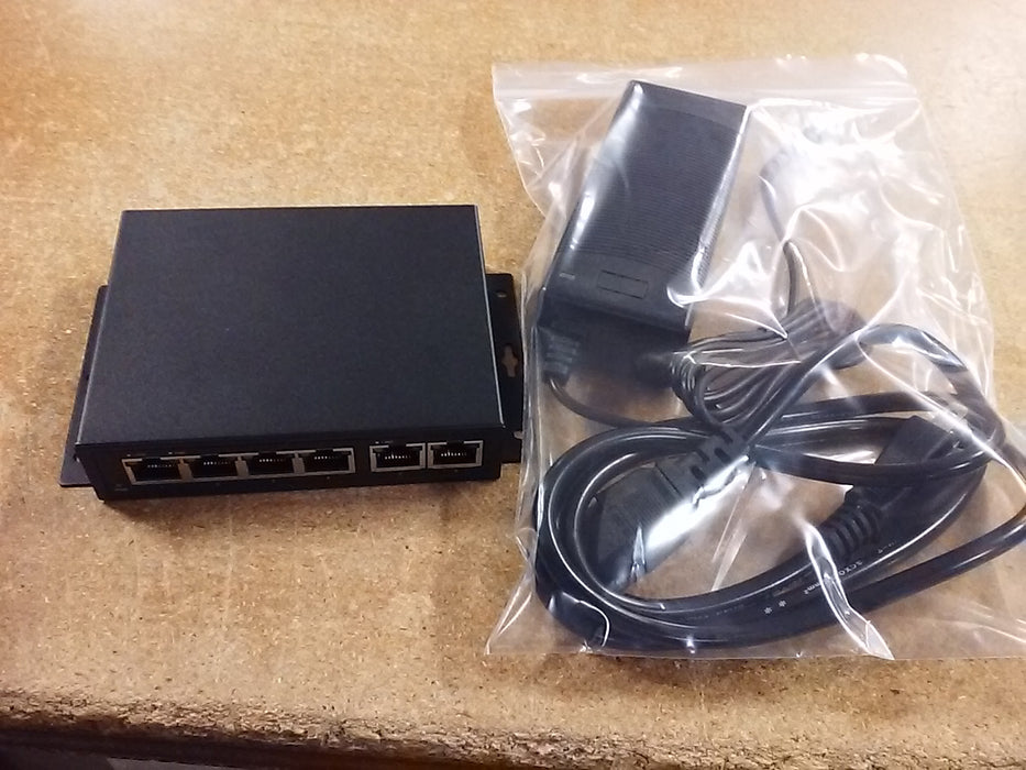 4 Port PoE Switch for IP Cameras with Two 10/100 Uplink Ports (IPS-4P2G-AF)