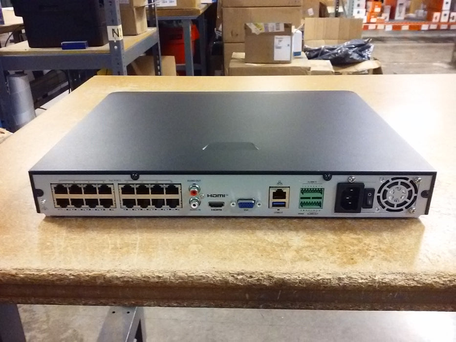 Guard Series 16-Channel 12MP NDAA Compliant PoE NVR with 2 SATA HDD Bays (RQ32C16P16B)