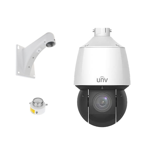 4MP Deep Learning IP67 Weatherproof PTZ IP Security Camera with a 25x Motorized Zoom Lens, AI Autotracking, and LightHunter Illumination Technology, and Included Wall Mount (IPC6424SRX25VFB)